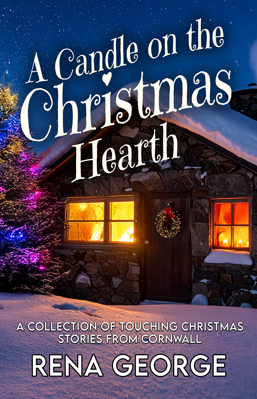 A Candle On The Christmas Hearth